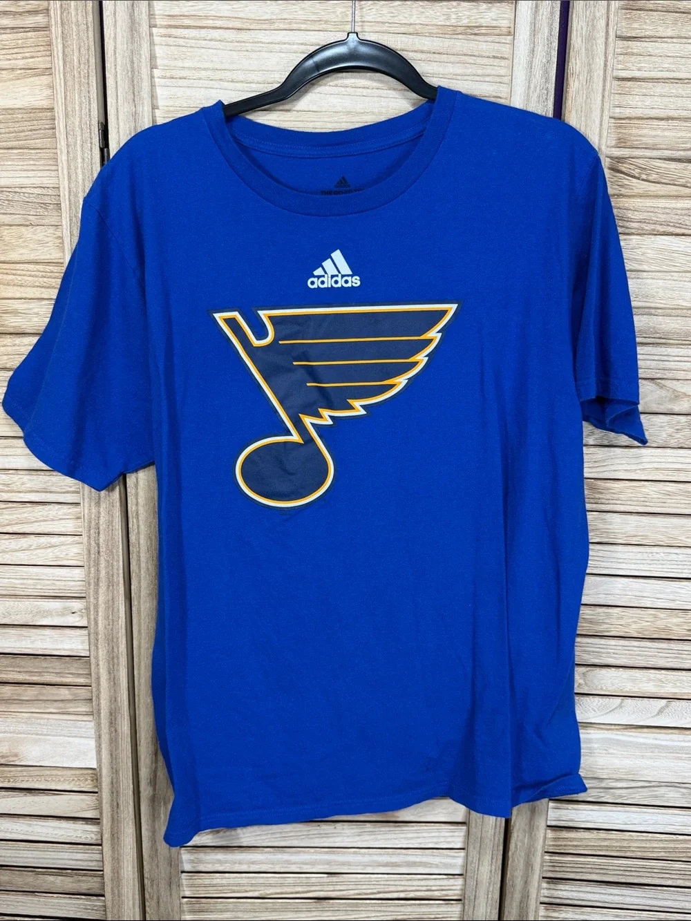Adidas Men's Royal Blue St. Louis Blues Logo Short Sleeve T‑Shirt Size L